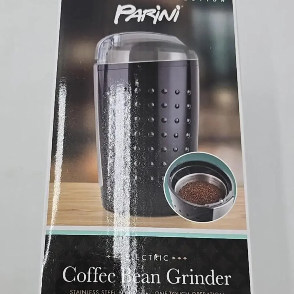 New - PARINI Electric Fresh Coffee Bean‎ Grinder - New